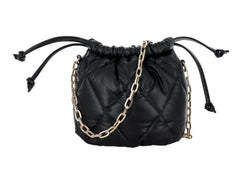 Bolsa de Hombro Ferretina Lola Diamante Negro para Mujer