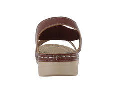 Sandalias Comfort Fit Tan para Mujer