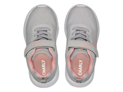 Tenis Charly Gris y Coral para Niña