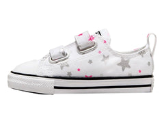 Tenis Converse Chuck Taylor All Star Easy On Blanco y Rosa para Niña