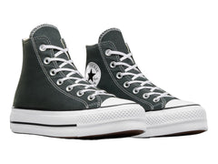 Tenis Converse Chuck Taylor All Star Lift Gris y Blanco para Mujer