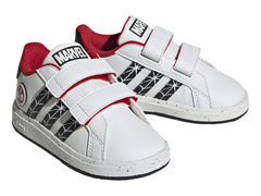 Tenis Adidas Grand Court Spider-Man Blanco para Niño