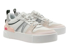 Tenis Lacoste Blanco y Rosa para Mujer