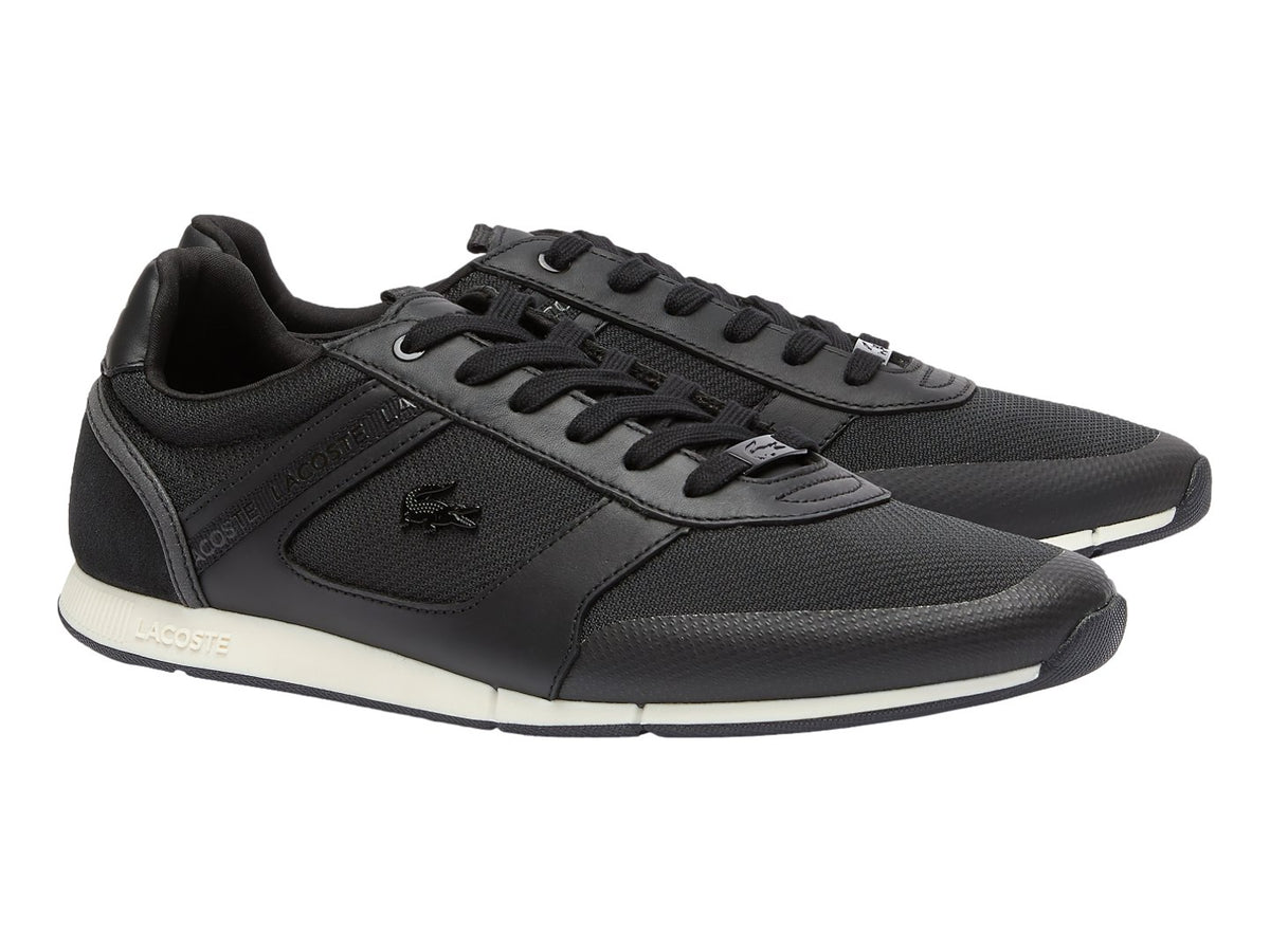 Tenis Lacoste Menerva Sport Negro con Blanco para Hombre