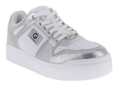 Tenis GBG Blanco y Plateado para Mujer