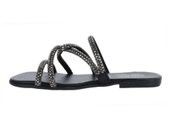 Sandalias Luna Rosa Negro para Mujer