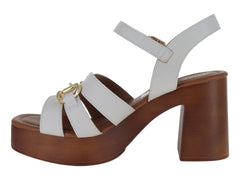 Sandalias ROZE Blancas de Plataforma para Mujer