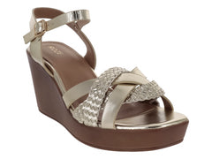 Sandalias ROZE de Plataforma Color Dorado para Mujer