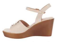 Sandalias ROZE Cuña Beige para Mujer