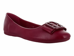 Zapatos Planos ROZE Color Guinda para Mujer