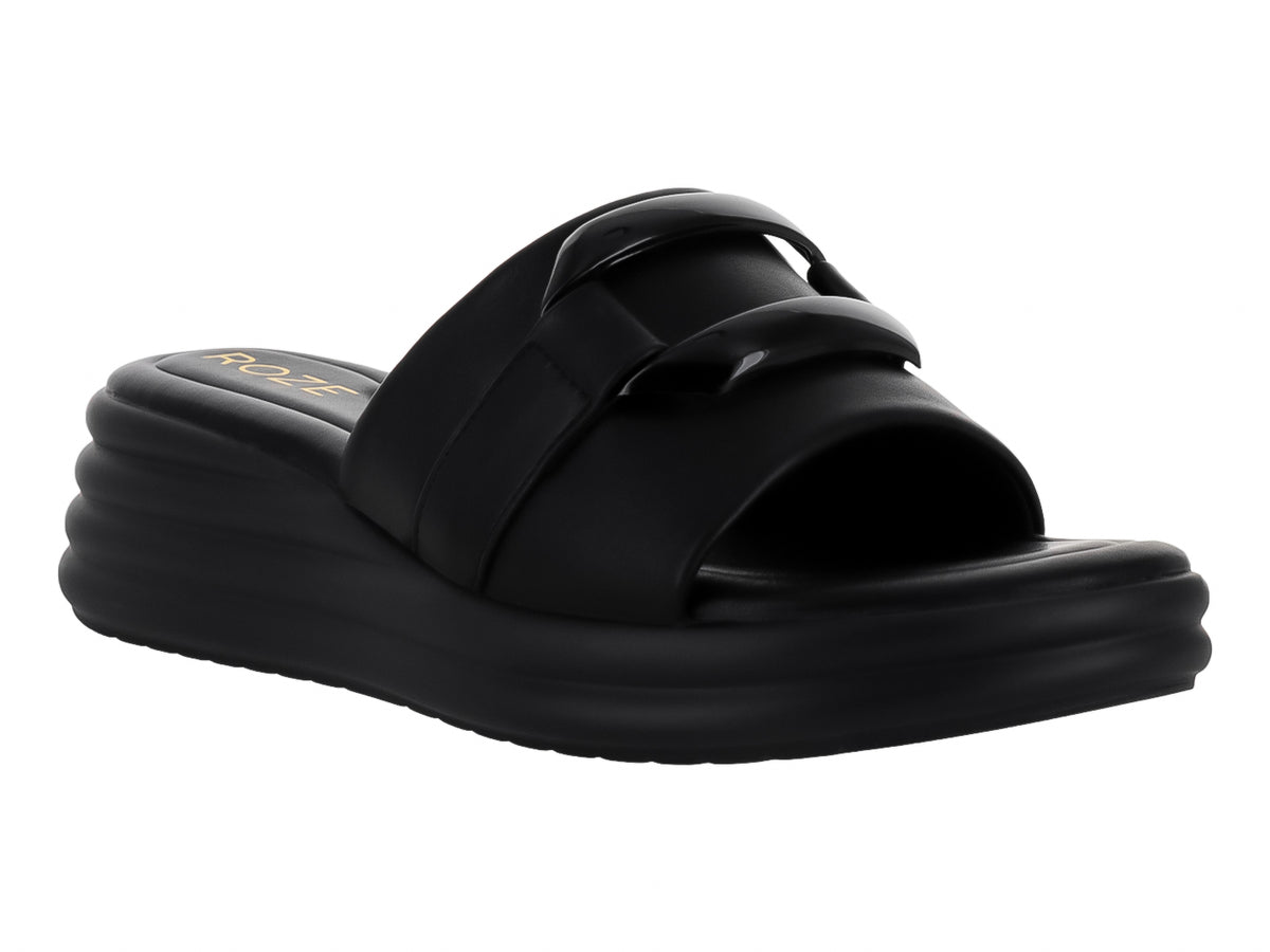 Sandalias ROZE Plataforma Negro para Mujer