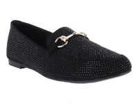 Zapatos Mocasines Roze Negros para Mujer