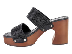 Sandalias ROZE Negro para Mujer