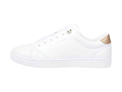Tenis Tommy Hilfiger Blancos con Oro Rosa para Mujer
