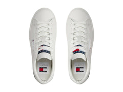 Tenis Tommy Hilfiger Cupsole Sneaker Ecru para Mujer