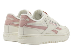 Tenis Reebok Club C Double Revenge Blanco y Rosa para Mujer