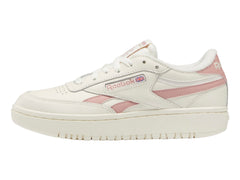 Tenis Reebok Club C Double Revenge Blanco y Rosa para Mujer