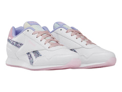 Tenis Reebok Royal CL Jog 3.0 Blanco y Rosa para Niña