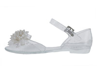 Sandalias Roze Transparentes Blancas para Niña