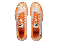 Tenis de Fútbol Charly Blanco y Naranja para Hombre