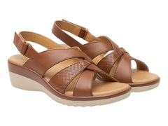 Sandalias Flexi Color Tan para Mujer
