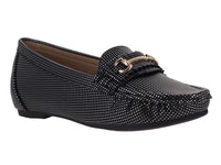 Zapatos Mocasines Roze Negros para Mujer