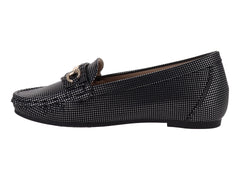Zapatos Mocasines Roze Negros para Mujer