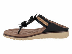 Sandalias ROZE Negro y Beige para Mujer