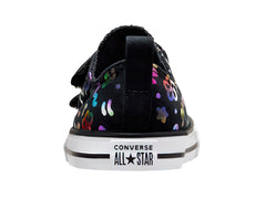 Tenis Converse Chuck Taylor 2V Negro y Blanco para Niña