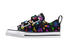 Tenis Converse Chuck Taylor 2V Negro y Blanco para Niña