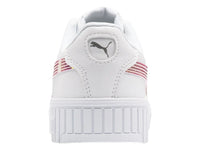 Tenis PUMA Carina 2.0 Holo Blanco y Plata para Niña