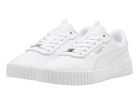 Tenis PUMA Carina 2.0 Lux Blanco y Plata para Mujer