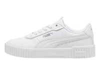Tenis PUMA Carina 2.0 Lux Blanco y Plata para Mujer