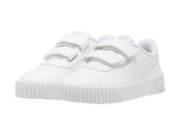 Tenis PUMA Carina 2.0 V Blanco y Plata para Niña