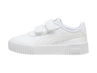 Tenis PUMA Carina 2.0 V Blanco y Plata para Niña