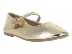 Zapatos Planos Tropicana Color Oro para Niña