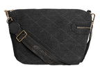 Bolso de Hombro Ferretina Bimba Rombo Negro para Mujer