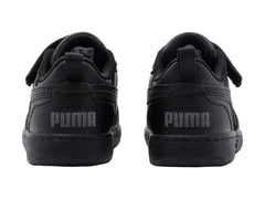 Tenis PUMA Rebound V6 Lo AC Negro y Gris para Niño