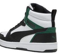 Tenis PUMA Rebound V6 Blanco, Negro y Vino