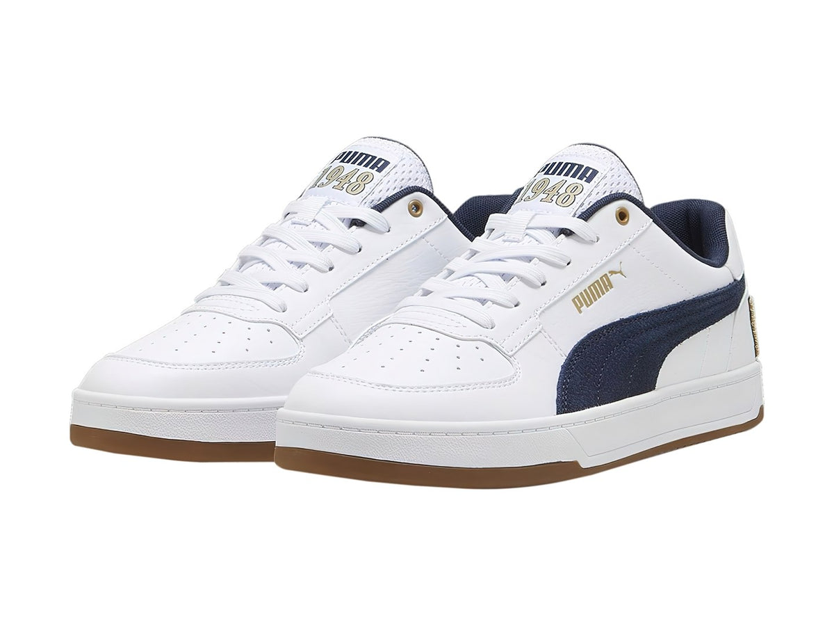 Tenis PUMA Caven 2.0 Retro Club Blanco y Azul Marino para Hombre