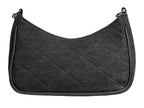 Bolsa Ferretina Rombo Negro para Mujer