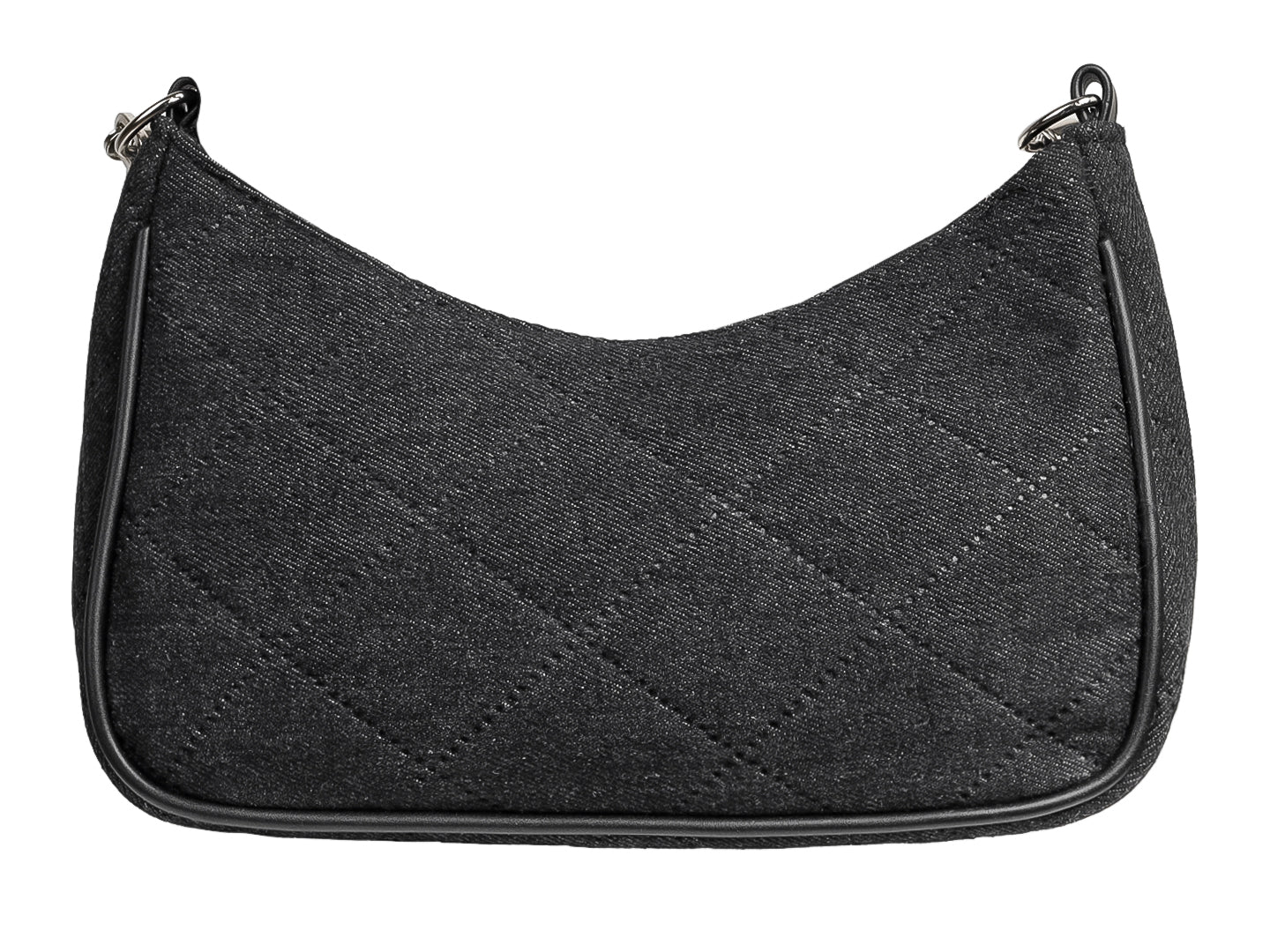 Bolsa Ferretina Rombo Negro para Mujer