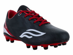 Tenis de Fútbol Furia Negro con Rojo para Niño