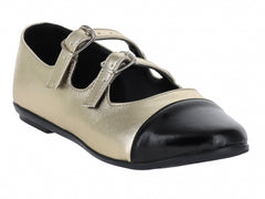 Zapatos Planos Gabriela Oro para Niña