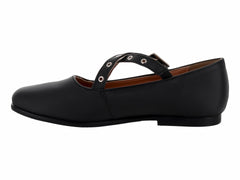 Zapatos Planos Gabriela Negros para Niña