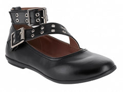 Zapatos Planos Gabriela Negros para Niña