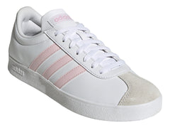 Tenis Adidas VL Court Base Blanco y Rosa para Mujer