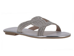 Sandalias Luna Rosa Color Plata para Mujer