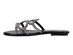 Sandalias Luna Rosa Negras para Mujer