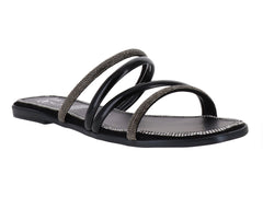 Sandalias Luna Rosa Negro para Mujer